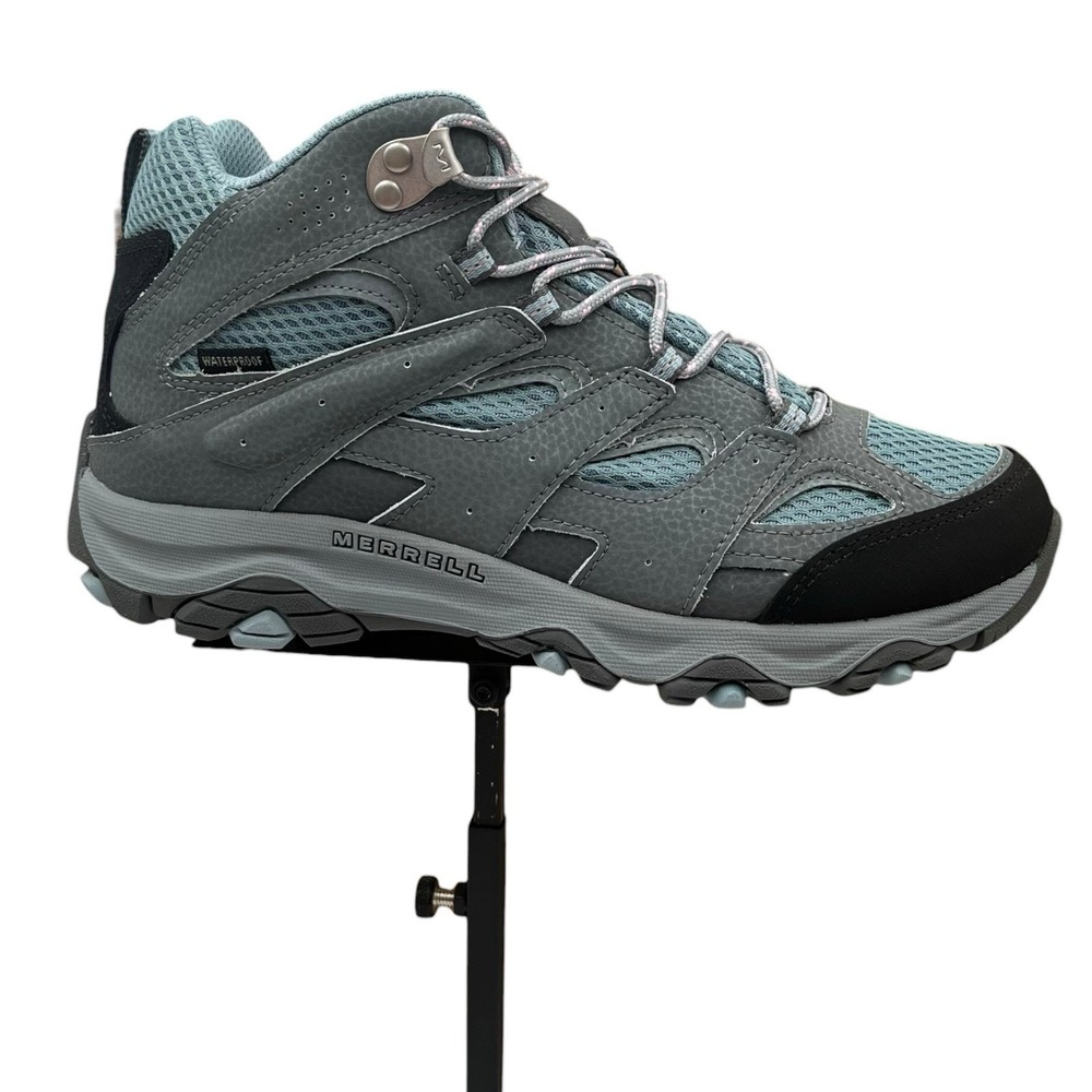 Merrell Youth Girls Moab 3 Waterproof Leather Hiking Shoe Size 6.5 Altitude Gray